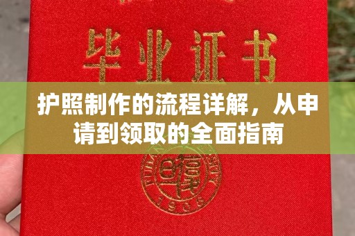 嘉陵护照制作的流程详解，从申请到领取的全面指南