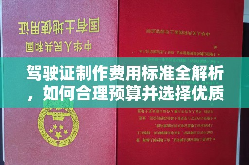嘉陵驾驶证制作费用标准全解析，如何合理预算并选择优质服务？