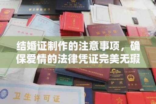 嘉陵结婚证制作的注意事项，确保爱情的法律凭证完美无瑕