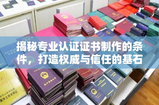嘉陵揭秘专业认证证书制作的条件，打造权威与信任的基石