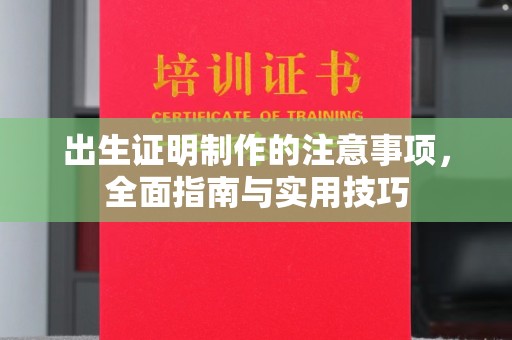 嘉陵出生证明制作的注意事项，全面指南与实用技巧