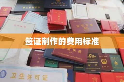 嘉陵签证制作的费用标准