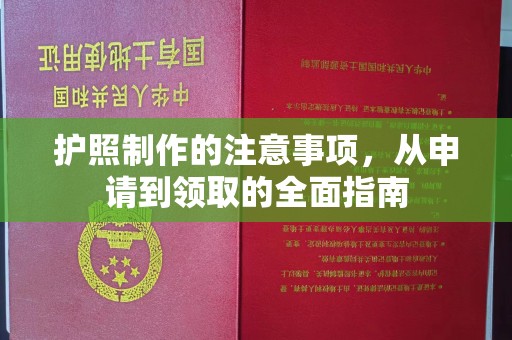 嘉陵护照制作的注意事项，从申请到领取的全面指南