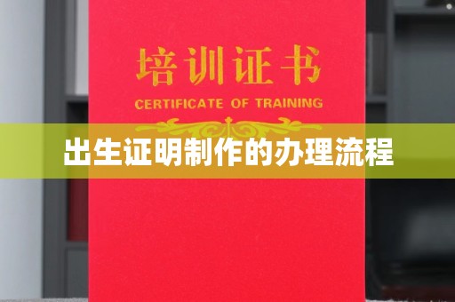 嘉陵出生证明制作的办理流程