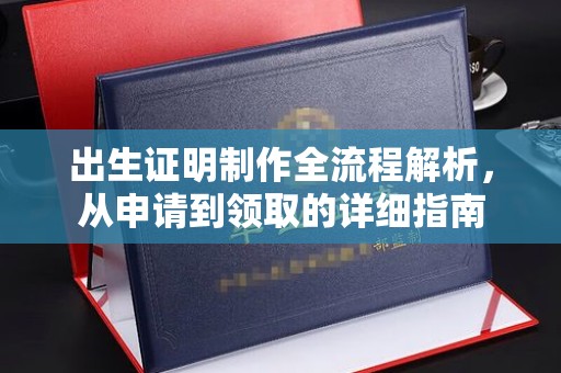 嘉陵出生证明制作全流程解析，从申请到领取的详细指南